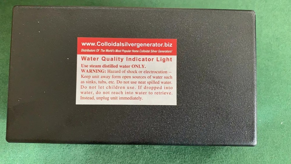 Colloidal Copper/Silver Generator 110/120 V one Quart 10 ppm 3 hrs.
