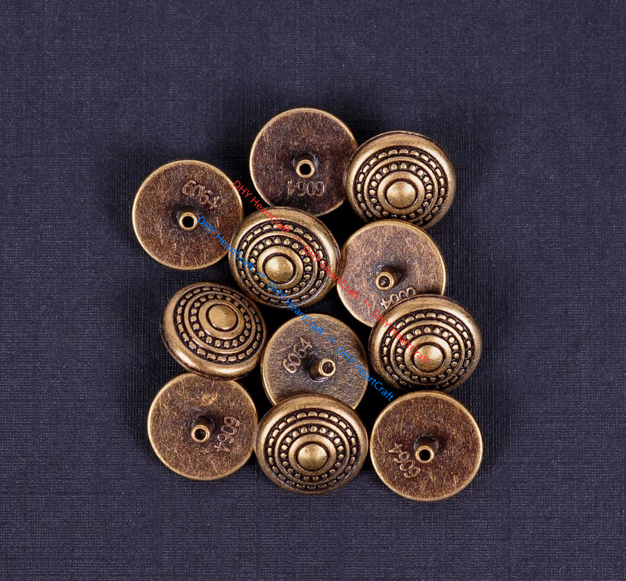 20PC Solid Pyramid Shaped Brass Fast Studs Rivets for Leathercraft Bag Shoes