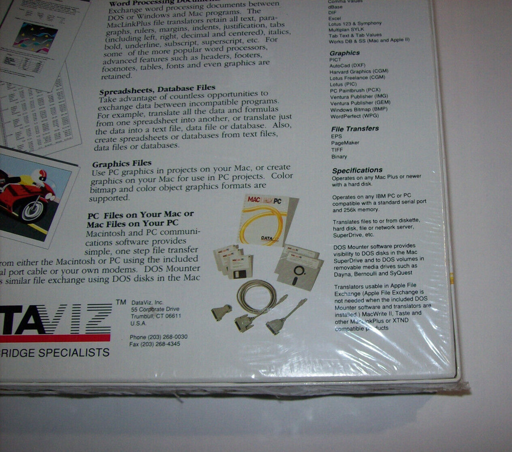 Mac Link Plus PC Version 6: Mac and PC File Exchange Software