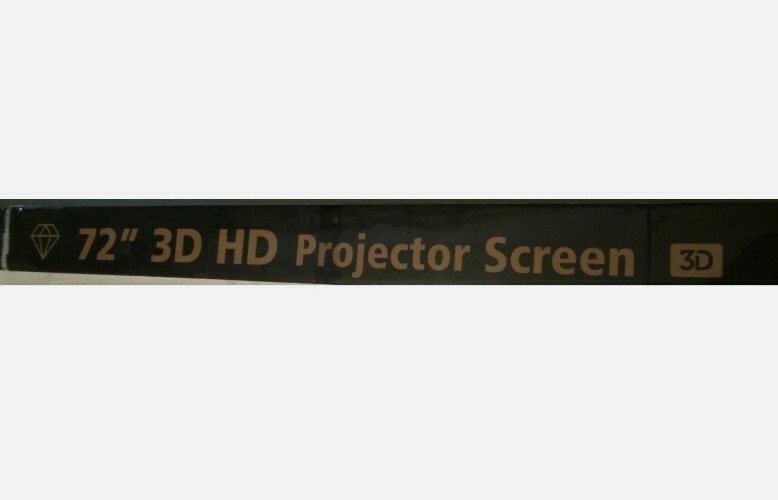 Galaxy Visual 72" 3D HD Projector Screen Self Lock MSRP $1849