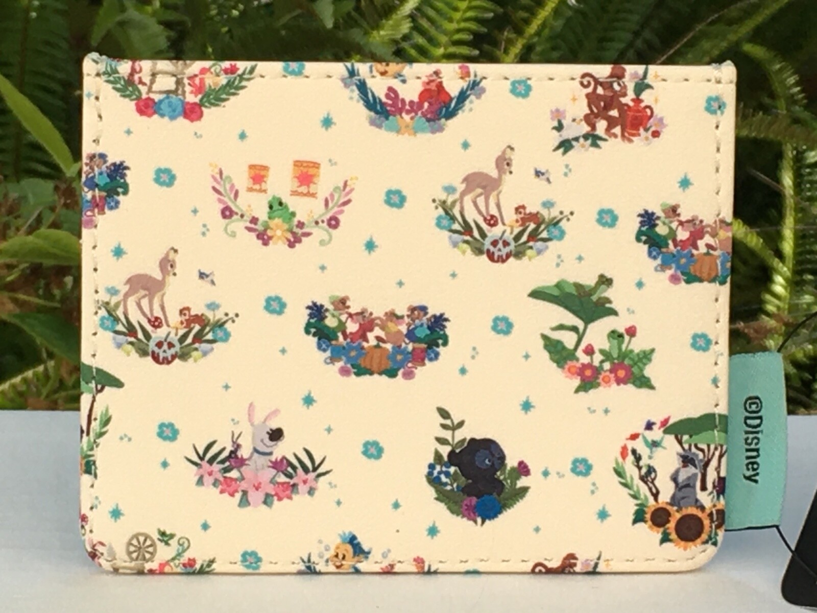 Loungefly Disney Princess Companions Floral Cardholder 3 Slots & Top Slot NWT