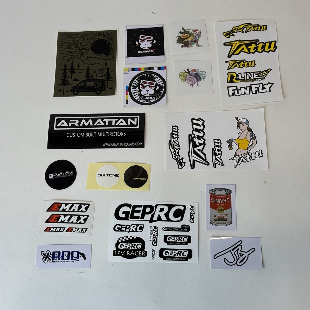 FPV Drone Hobby Sticker Bundle 2