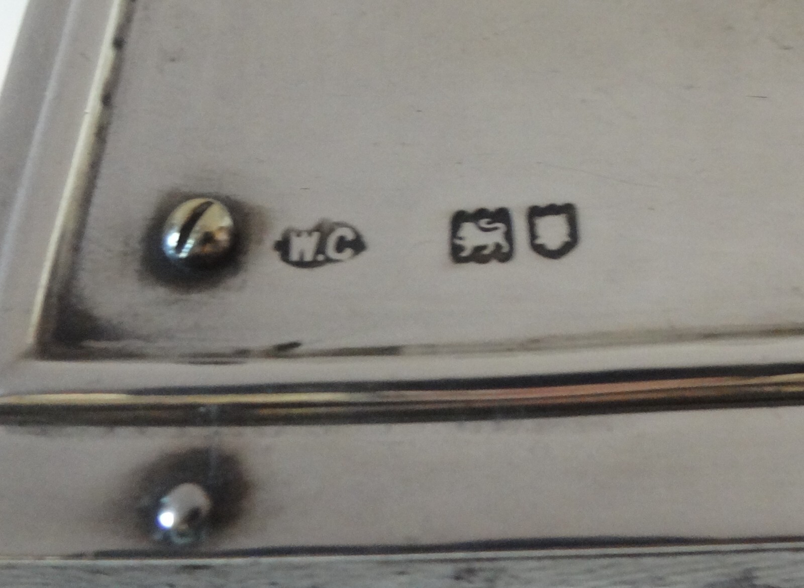 1902 William Comyns (London) Lined Sterling Silver Jewelry Ormolu Casket Box