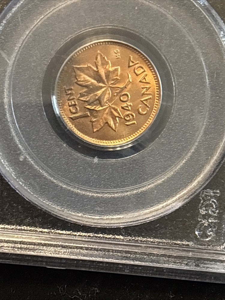 1940 Canada Penny Uncirculated Pcgs Ms64 Red Small Cent