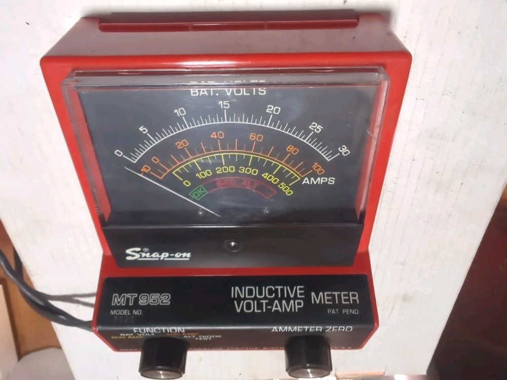 Vintage Snap-On Inductive Volt-Amp Meter MT 952, UNTESTED