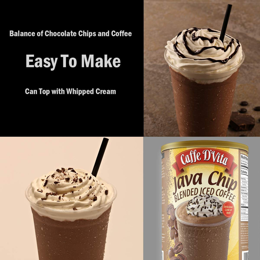 Java Chip Latte Blended Ice Coffee - Java Chip Frappe Mix, Blended Iced Coffee M