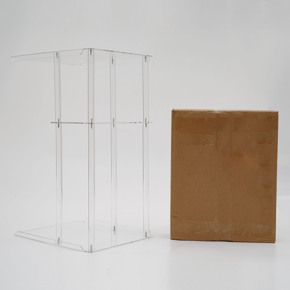 Clear Acrylic Side Table, Entryway Table, C Shaped End Table Minimalist Style