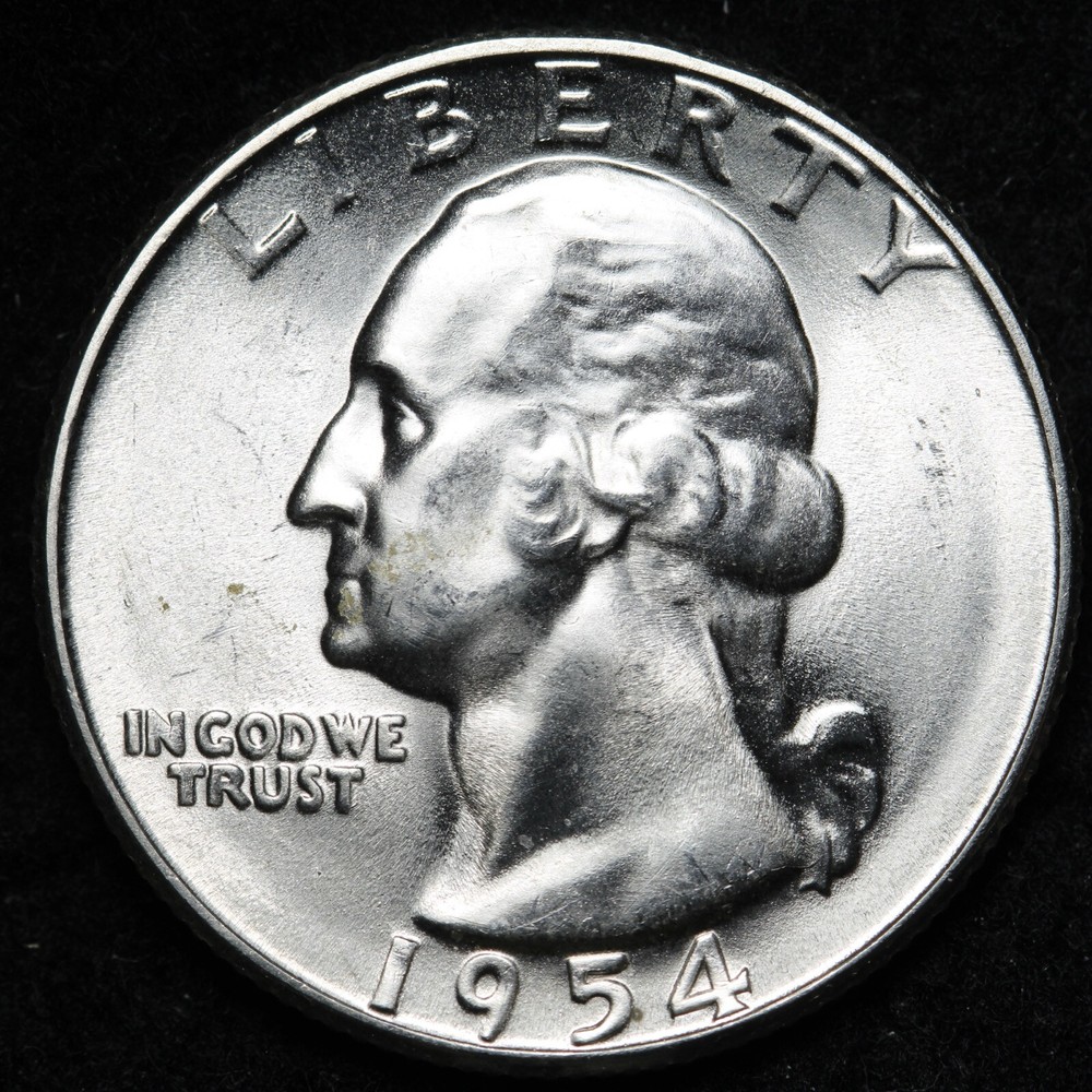 1954-S Washington Silver Quarter GEM BU *UNCIRCULATED* MS E355 IYB