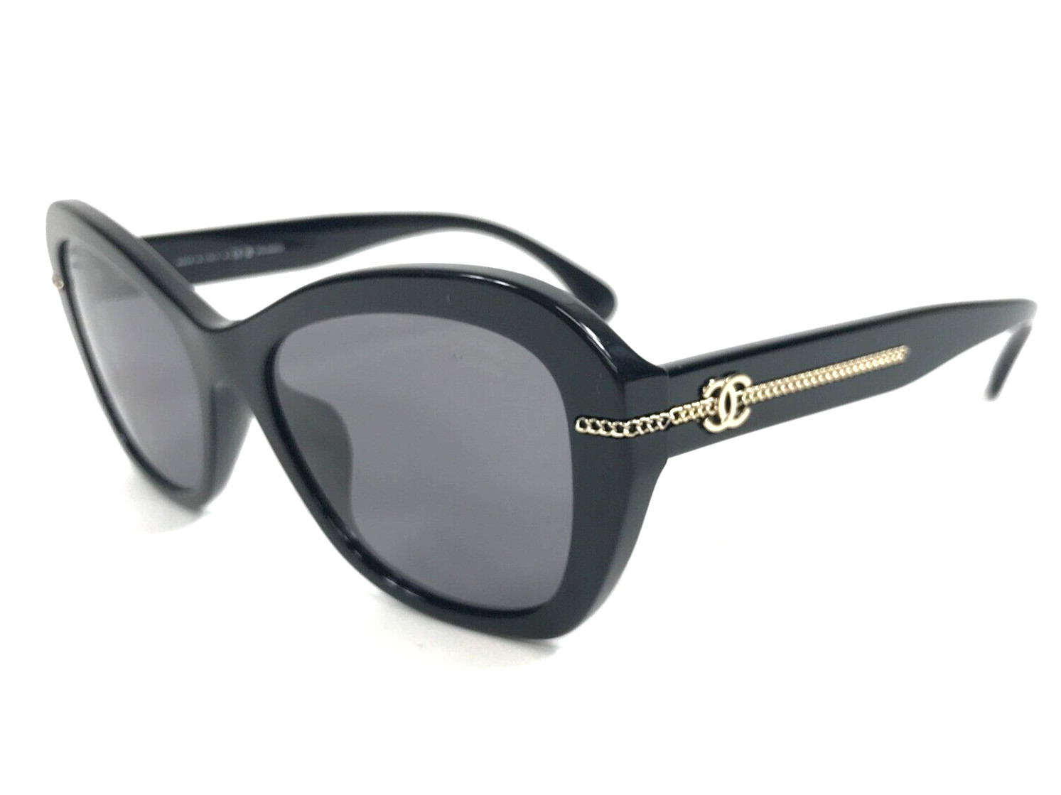 Chanel Sunglasses 5510-A c.622/T8 Black Asian Fit Frames w Gray Polarized Lenses