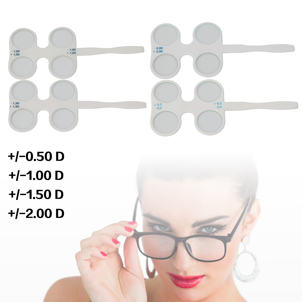 White Optical Flipper Optometry Plastic Flip for Lens Confirmation Test Tools