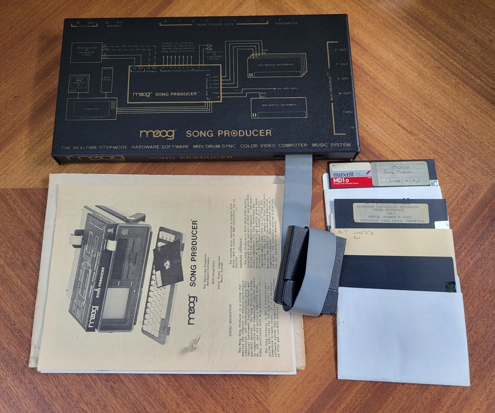 Moog Sound Producer MIDI/Drums/Sync Trigger Intereface W/ Software Commodore 64