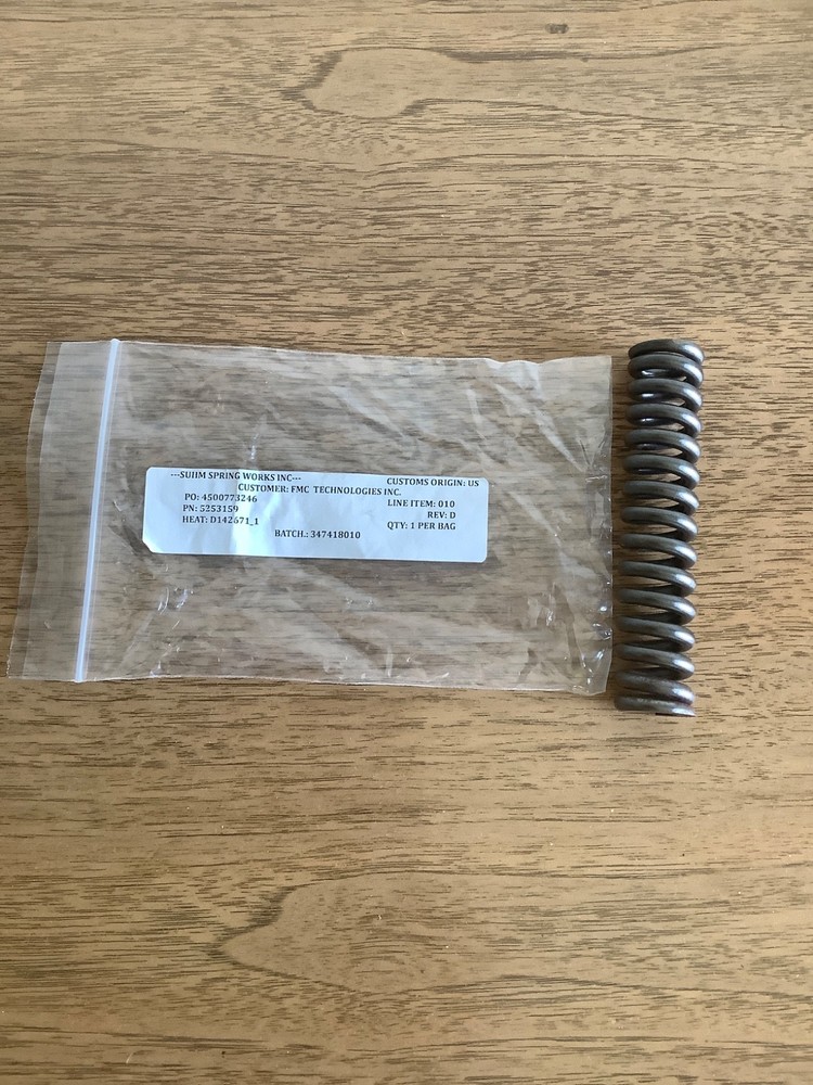 FMC Pump Inner Spring P/N 5253159