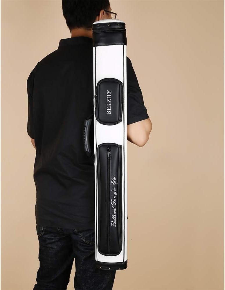 Portable 2x2 Billiards Cue Carrying Case - Scratch-Proof & Shockproof Design