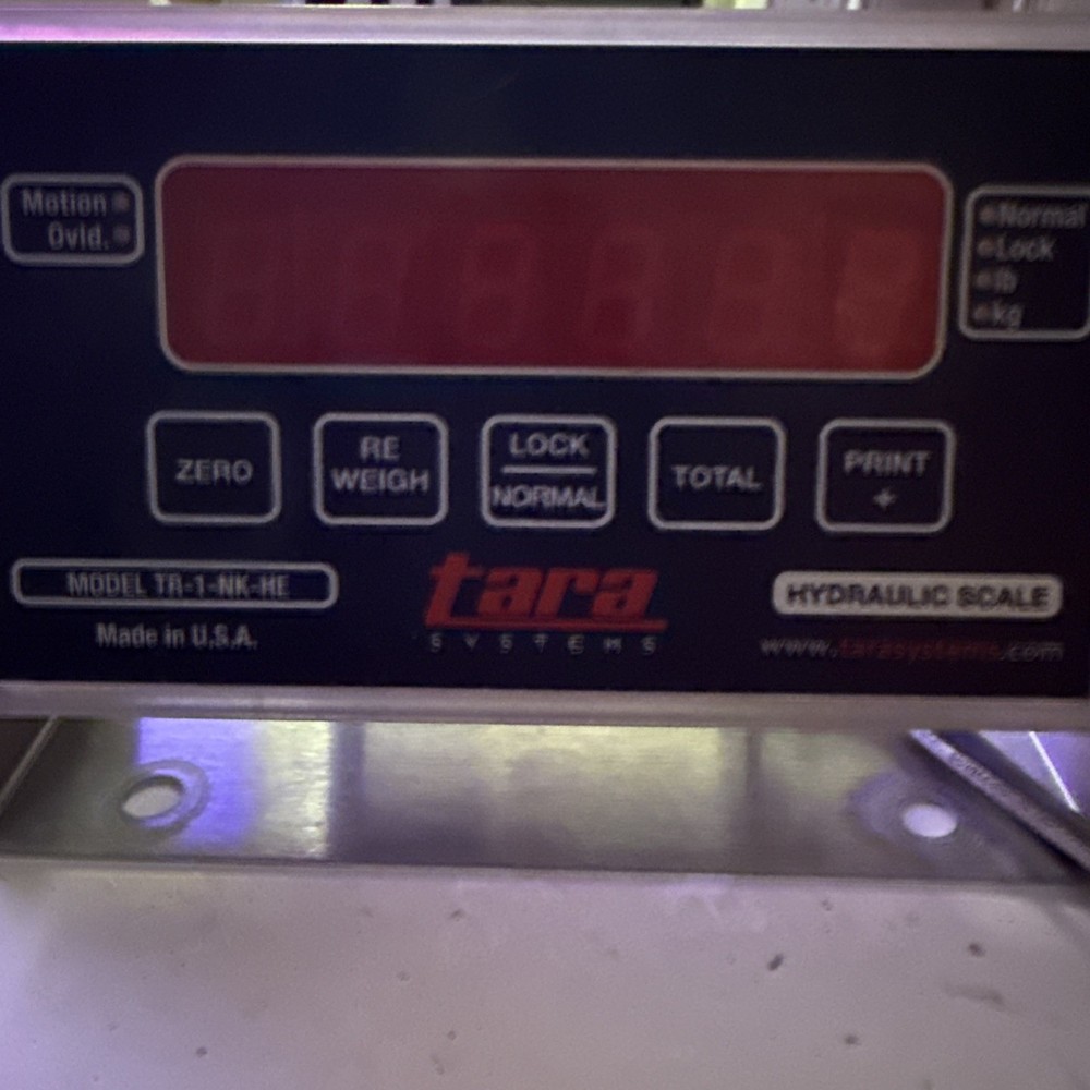 FRONT END LOADER SCALE-HYDRAULIC LOADER SCALE TESTED