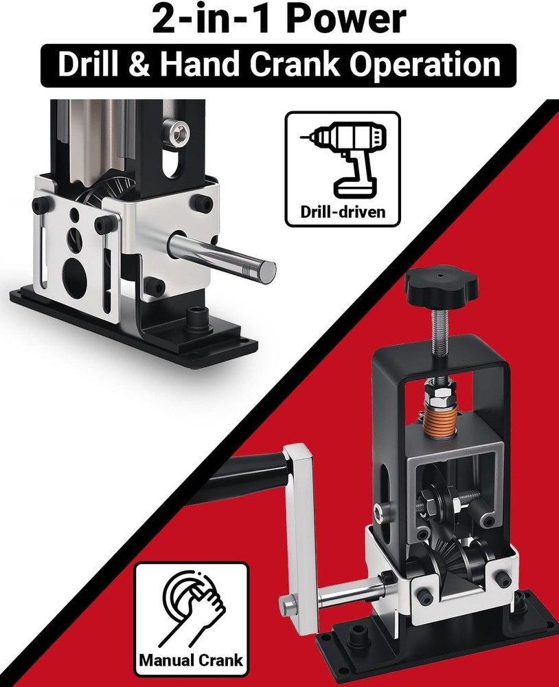 Wire Stripper Machine, 0.06-1 inch Manual Wire Stripping Machine with Replace...