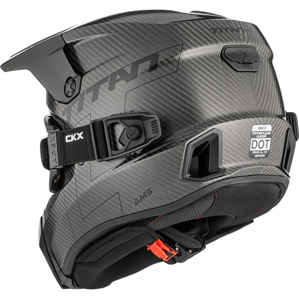 CKX Titan AMS Carbon Helmet Solid - Apex Goggle included