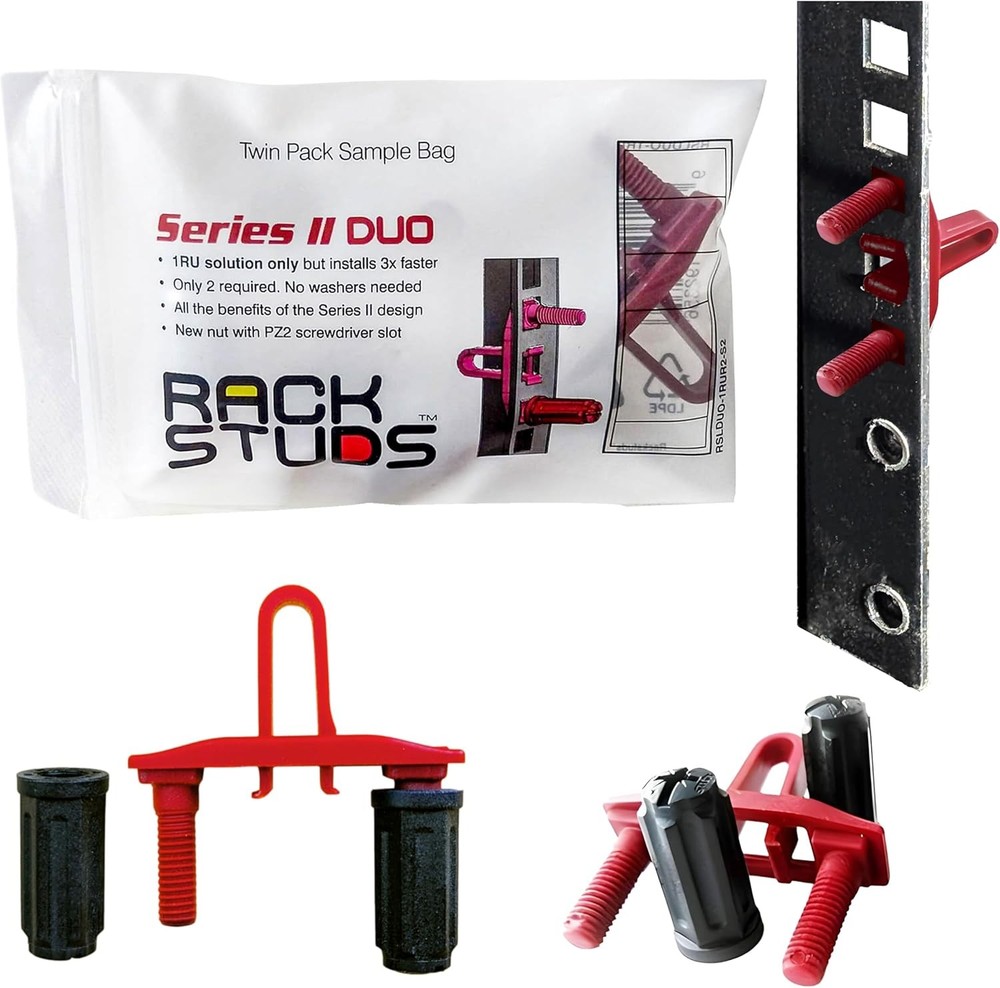 DUO2 1RU Series II Rack Mount Solution - Effortless Alternative 2-Pack Sample