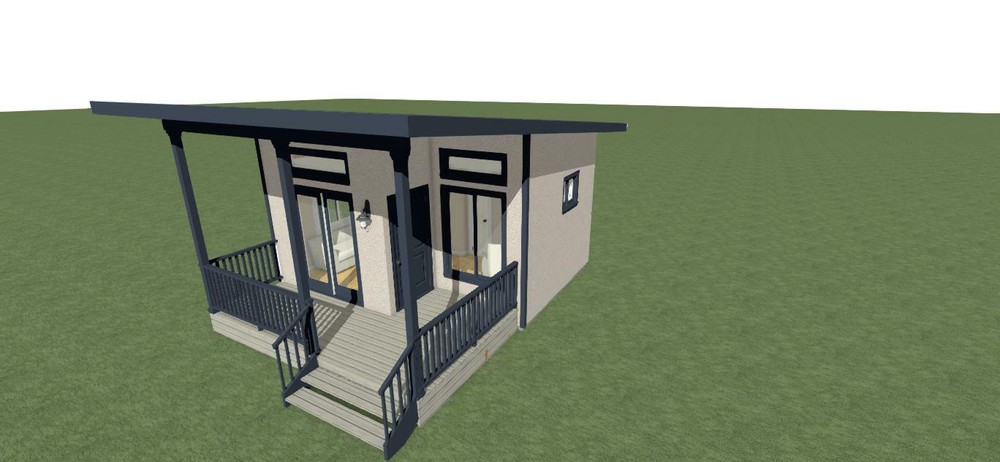 Tiny House Plans 228 sq.ft. with FREE SHIPPING