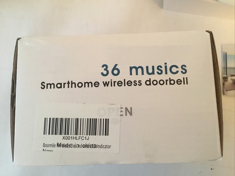 Smart Home Welcome Wireless Doorbell 36 Songs Plugin Transmitter