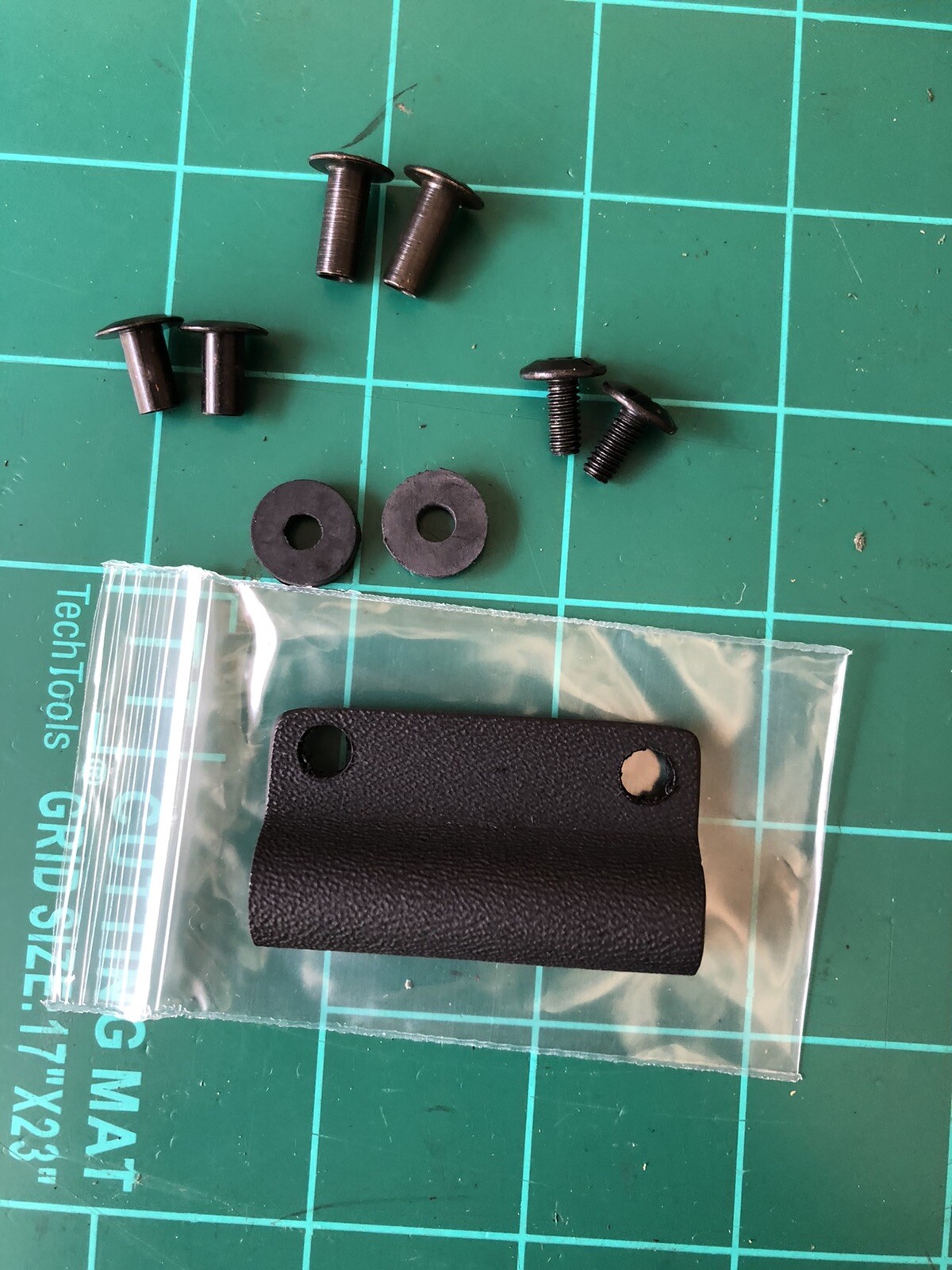 5/16 Ferro Rod Loop For Ka-Bar BK2 & Esee Color Is Black, Includes Chicago Screw