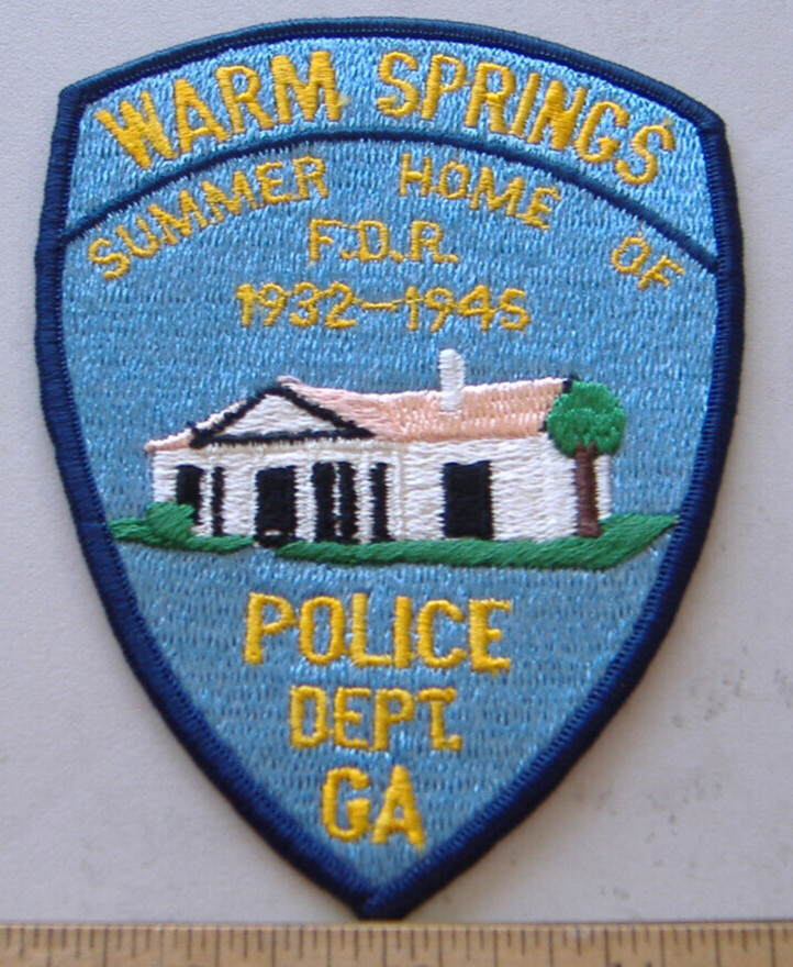 WARM SPRINGS  POLICE GEORGIA FABRIC   PATCH