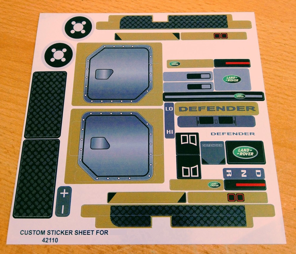 Custom Decal for 42110 Replacement Sticker 42110