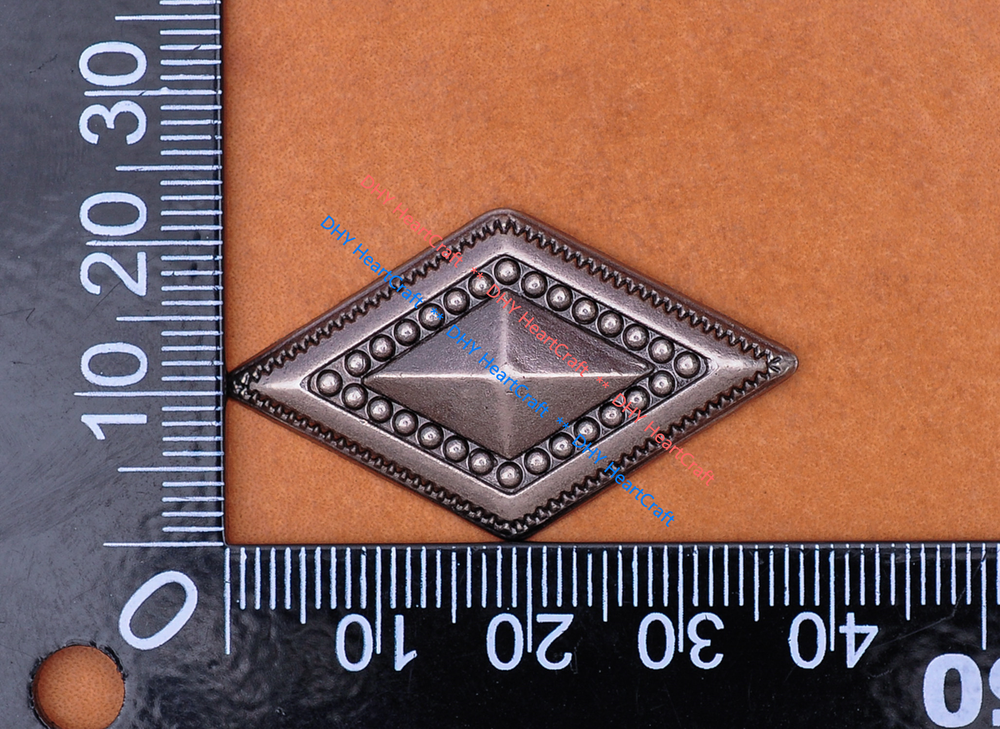DIY Silver Big Rhombus Studs Punk Rivet Studs Conchos Leathercraft Accessories