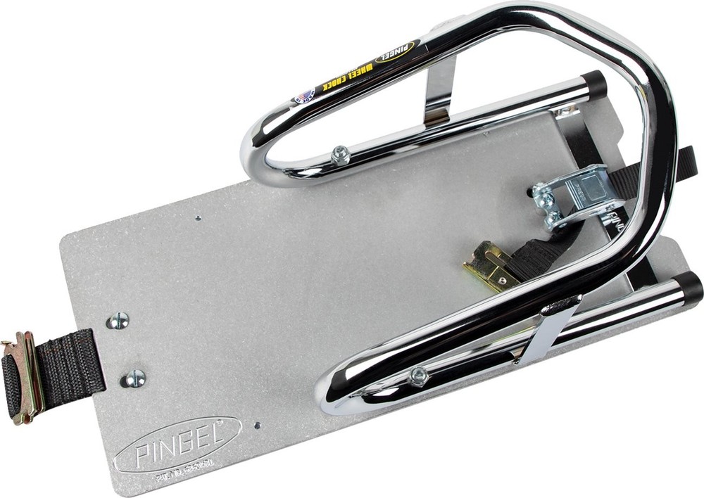 Pingel Chrome 6 1/2" E-Track Chock For Floor Mount (WC65EF)