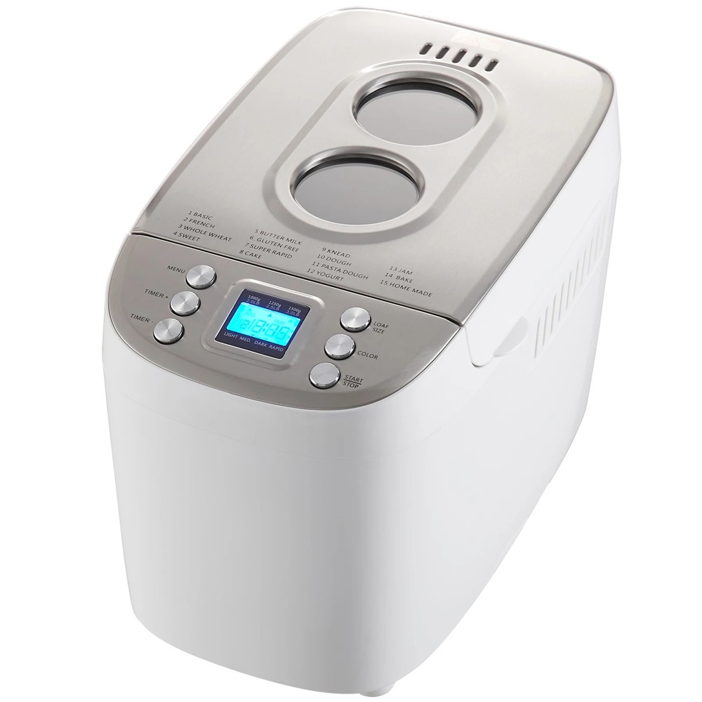 3LB Bread Maker 15-in-1 Dough Machine Nonstick Ceramic Pan Automatic Bread maker