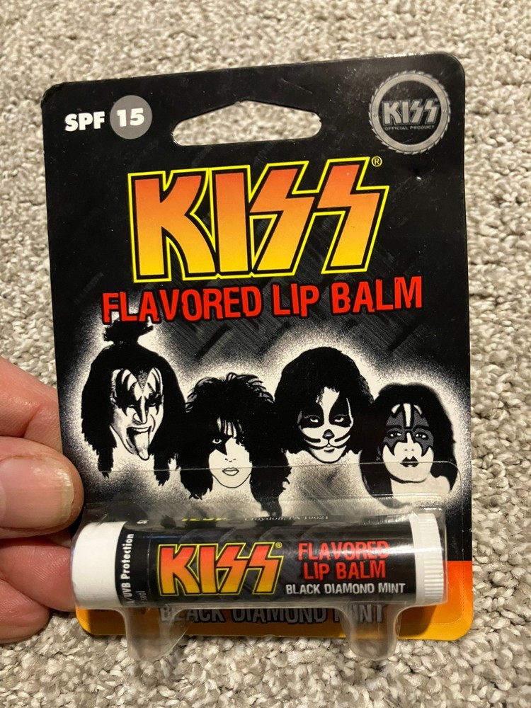 KISS Black Diamond Mint Flavored Lip Balm Sealed 2006