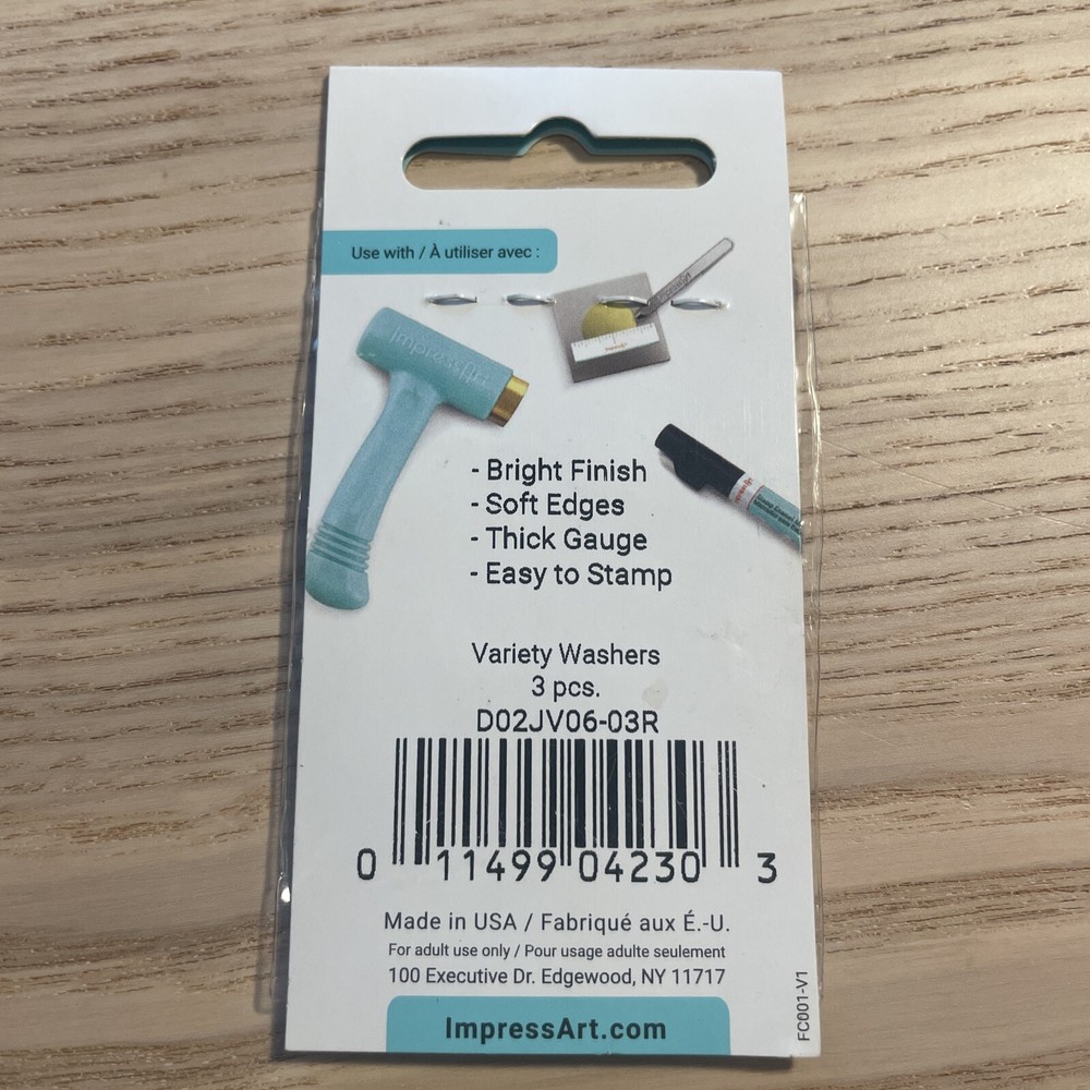 Copper Premium Stamping Washer Blank Variety Pack- 3 Discs