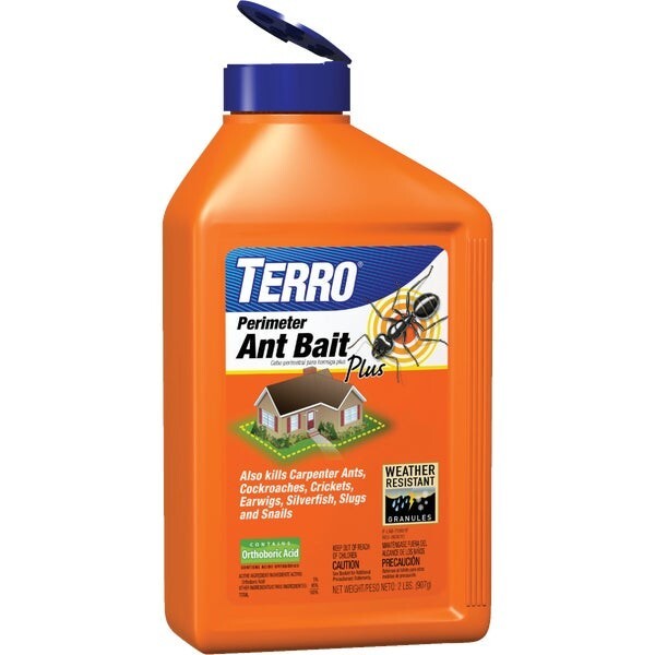 (6)- Terro 2 Lb. Granular Perimeter  Weather resistant Ant Bait Plus