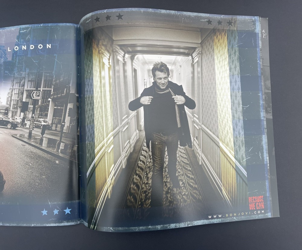 Bon Jovi Because We Can Tour 2013 Interactive Tour Program