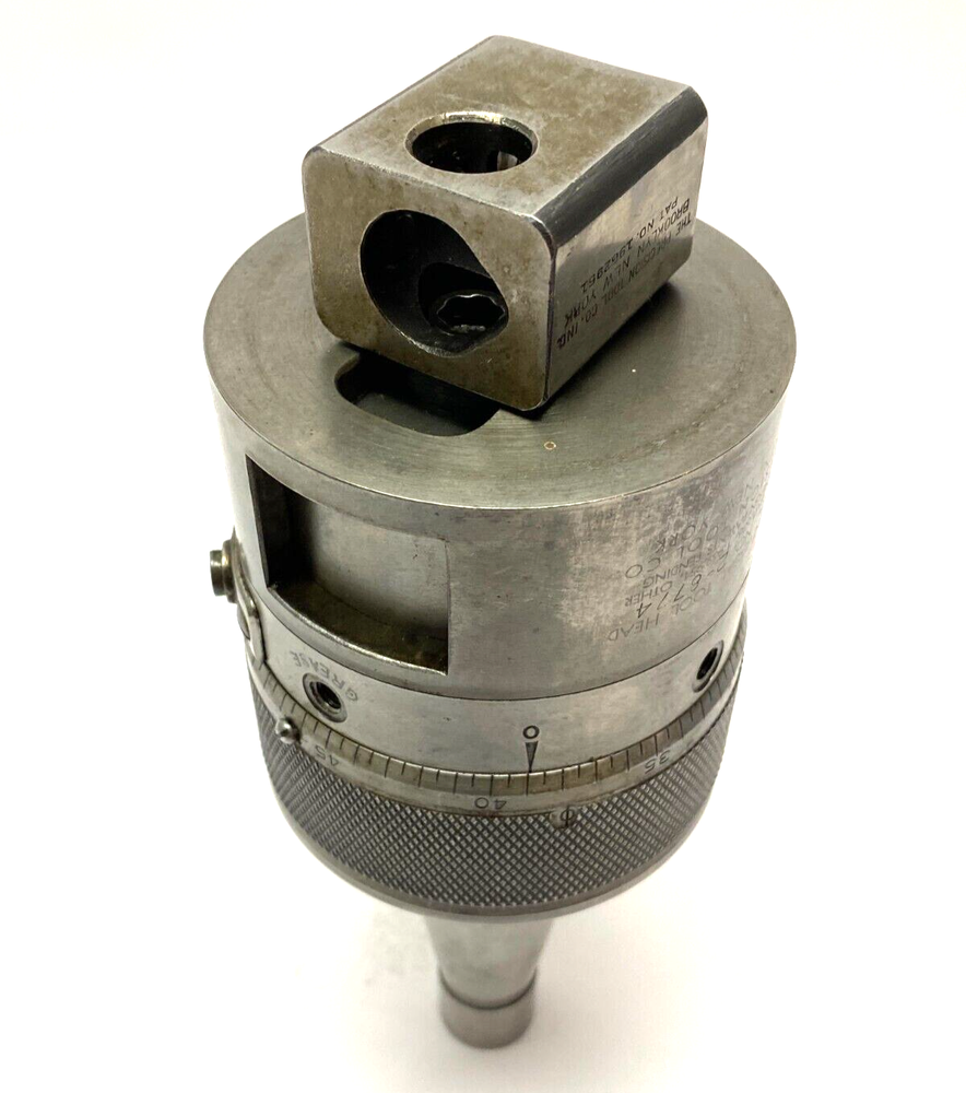 Precision Tool Co No. 2 Universal Tool and Boring Lathe Head 0-50 Adjust