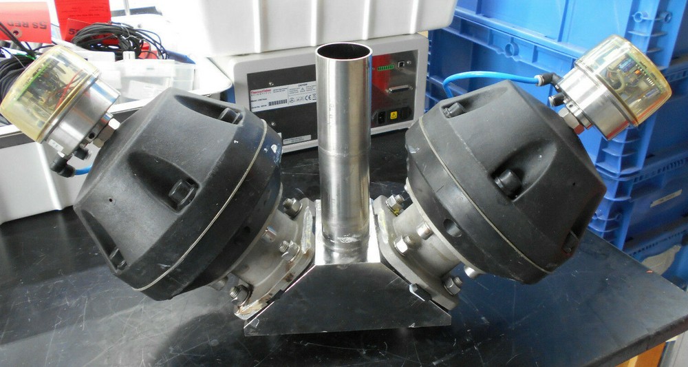 GEMU 2034078 DIAPHRAGM VALVES W/ CONTROLLERS & X3 2" BUTT WELDS