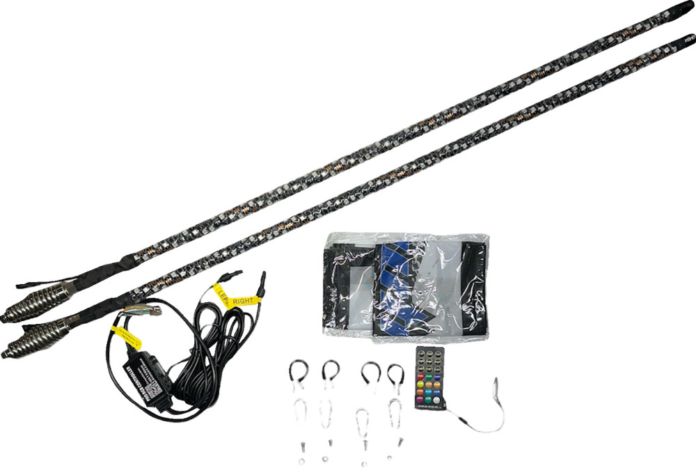 Whipitlightrods SOL Deluxe 3' Whip Light Rod Chasing Bluetooth RGB -