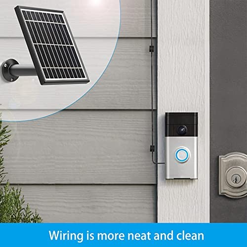 Solar Panel Compatible with Video Doorbell 1/newes Generation(2020 Release