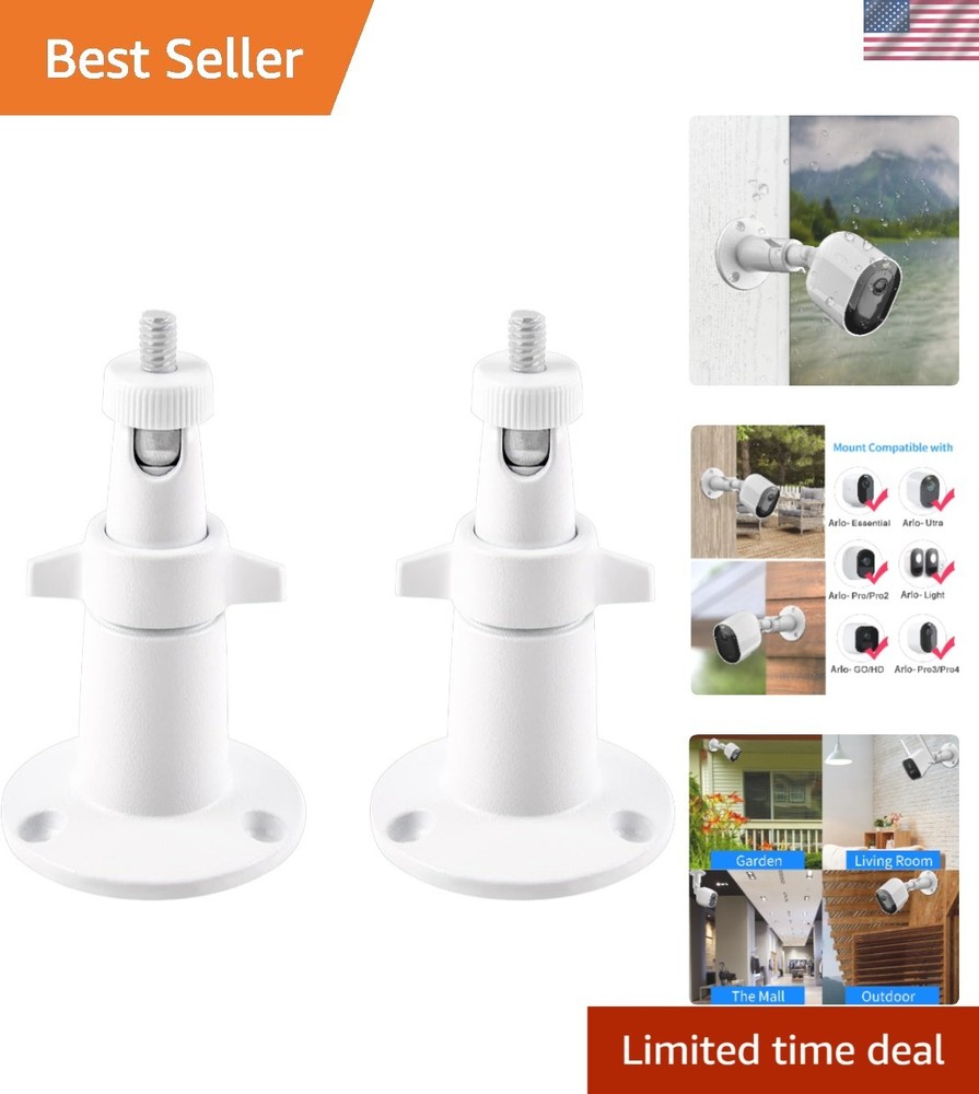 Metal Security Camera Mount - Adjustable for Optimal Positioning