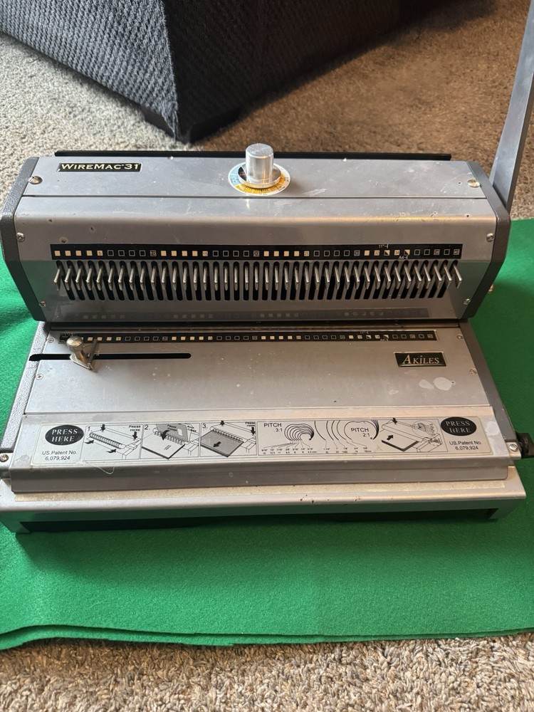 Akiles Wiremac-31 Model AWM31 Wire Punch And Binding Machine