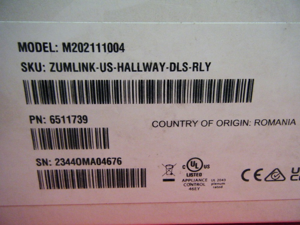 CRESTRON ZUMLINK-US-HALLWAY Presence Detector by STEINEL, Ceiling Mount