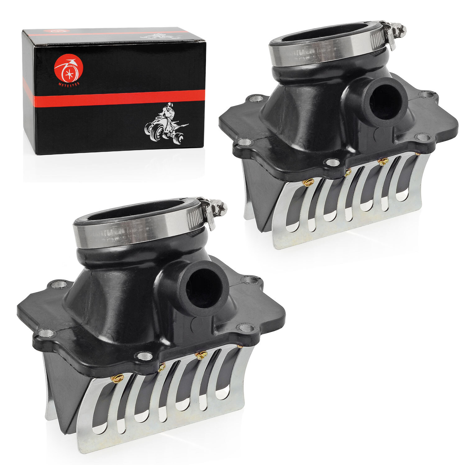 2X Carb Flange Intake Socket Reed Valve For Ski-Doo Legend 700 800 Legend GT 700