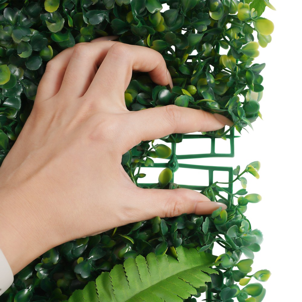 6PCS Artificial Greenery Wall Artificial Greenery Backdrop Wall Decor 40*60cm
