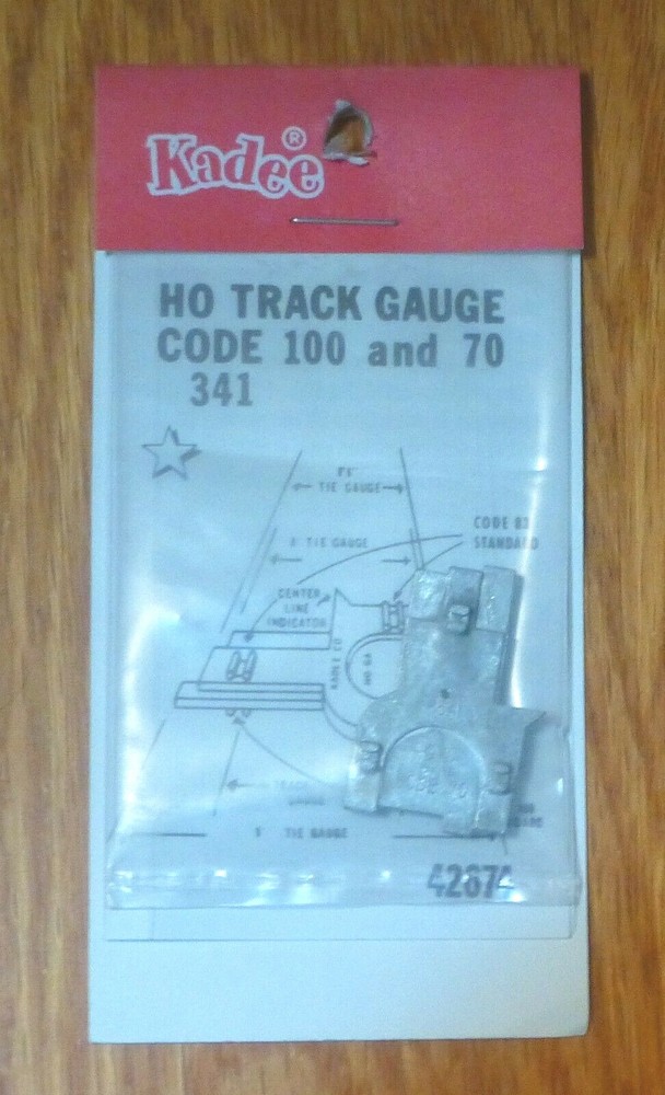 Kadee #341 Three-Point Track Gauge -- For Code 70 & 100 Rail