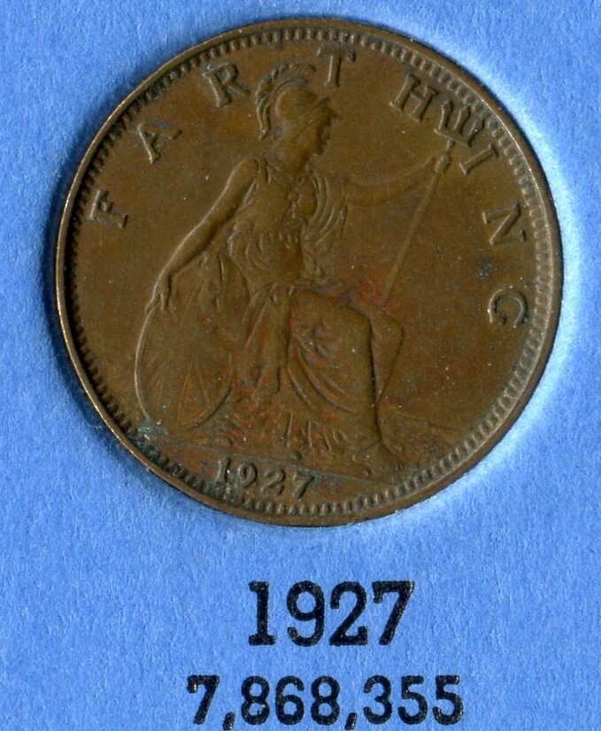 Foreign Coin - Great Britain - One Farthing 1927