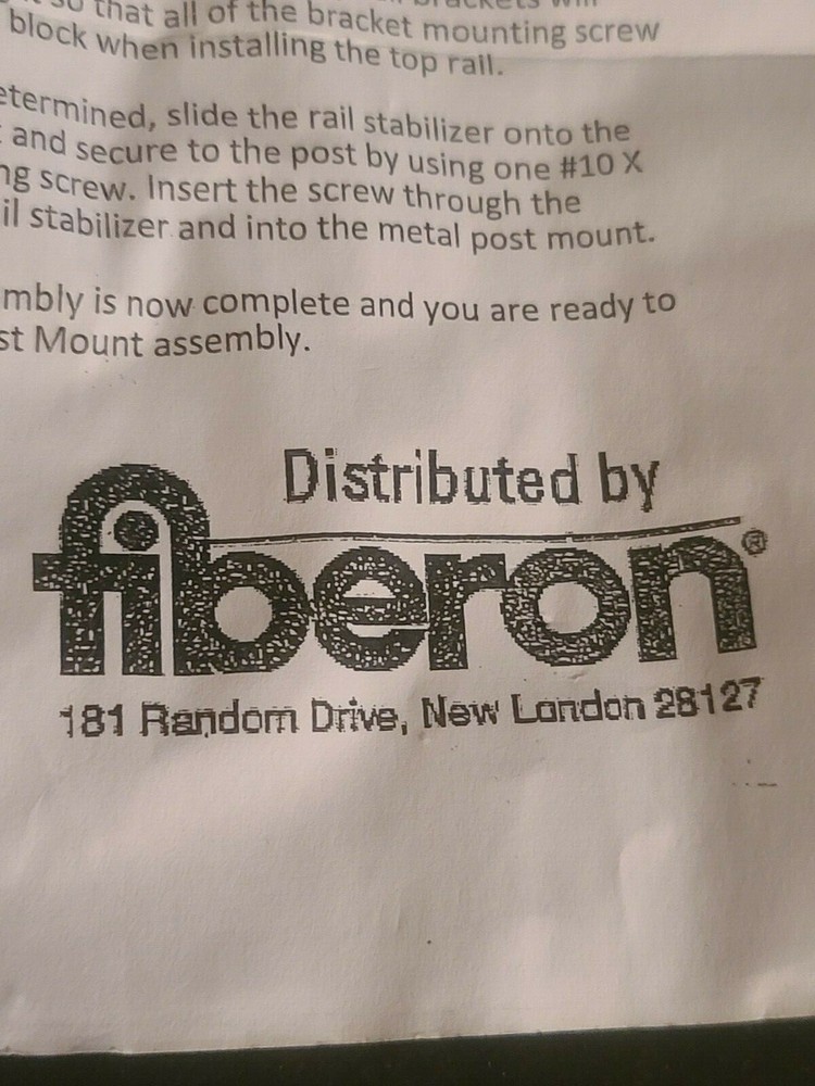 FIBERON Elements Aluminum Post Mount Hardware Kit Concrete Wood 982641