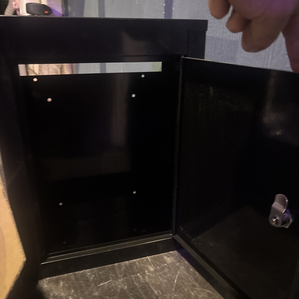 Barska Through-The-Wall Drop Box w/Adjustable Chute CB13954 Black