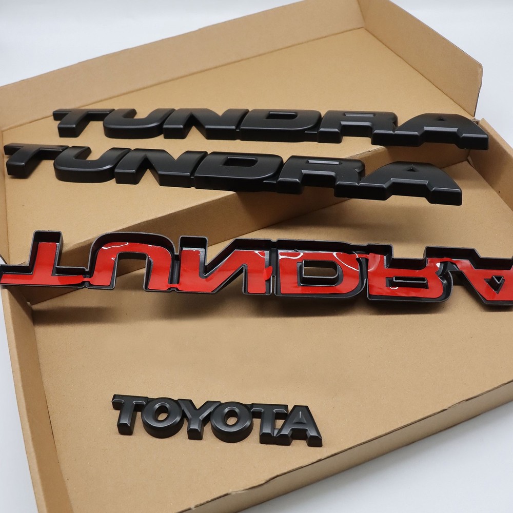 Blackout Emblem Overlay Kit For Tundra Limited 2007-2013 Anti-scratch Nameplate