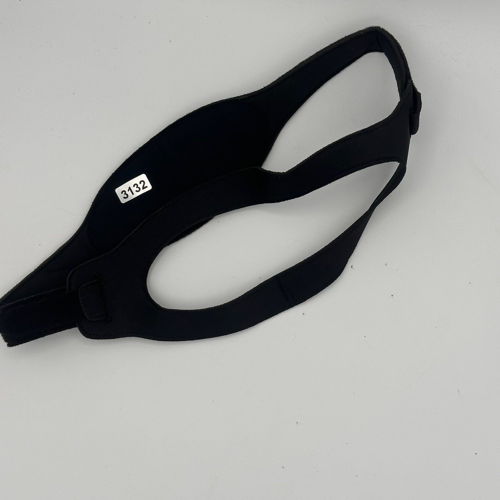 Black Chin Strap Sleep Aid Snoring Device Adjustable