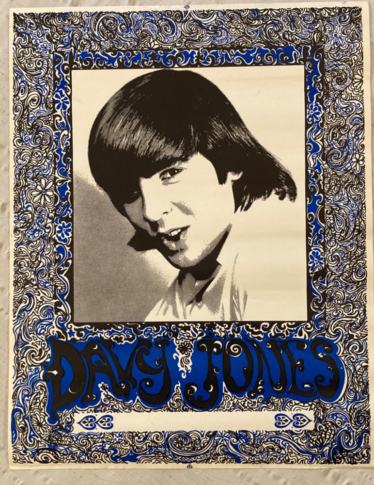 Monkees Davy Jones Poster 1960s Q
