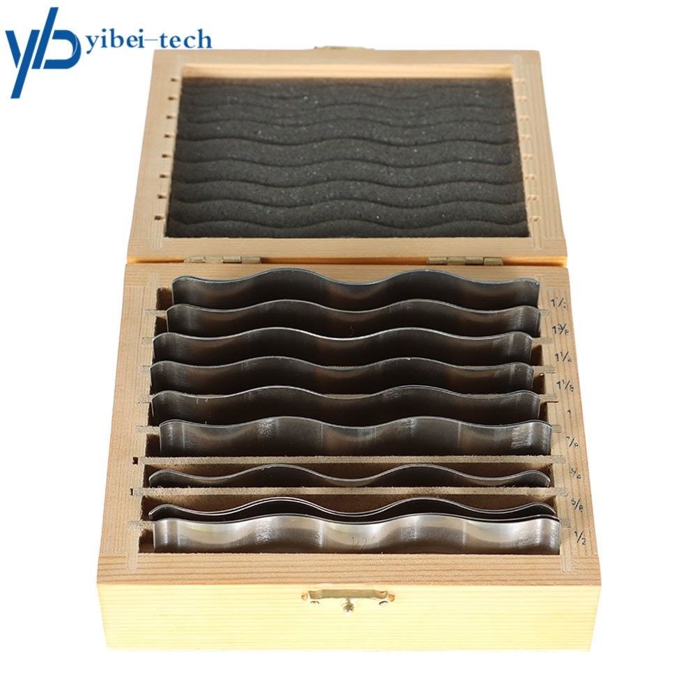 9 Matched Pair 1/8" Wavy Parallel Set Hardened Stainless Steel 0.0002"
